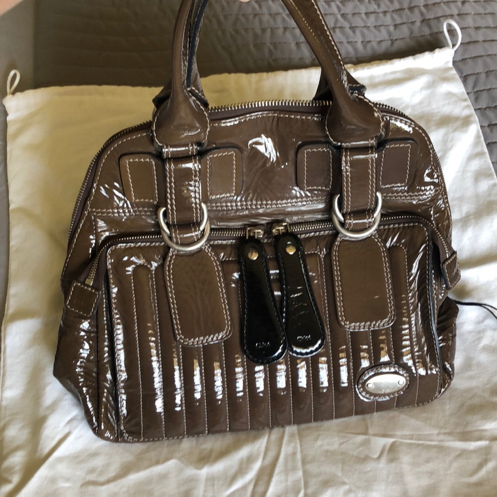 Chloé glossy leather bag